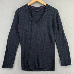 Maniqui Wool & Baby Alpaca Lux Knit Sweater Womens Small/Medium V-Neck Pullover